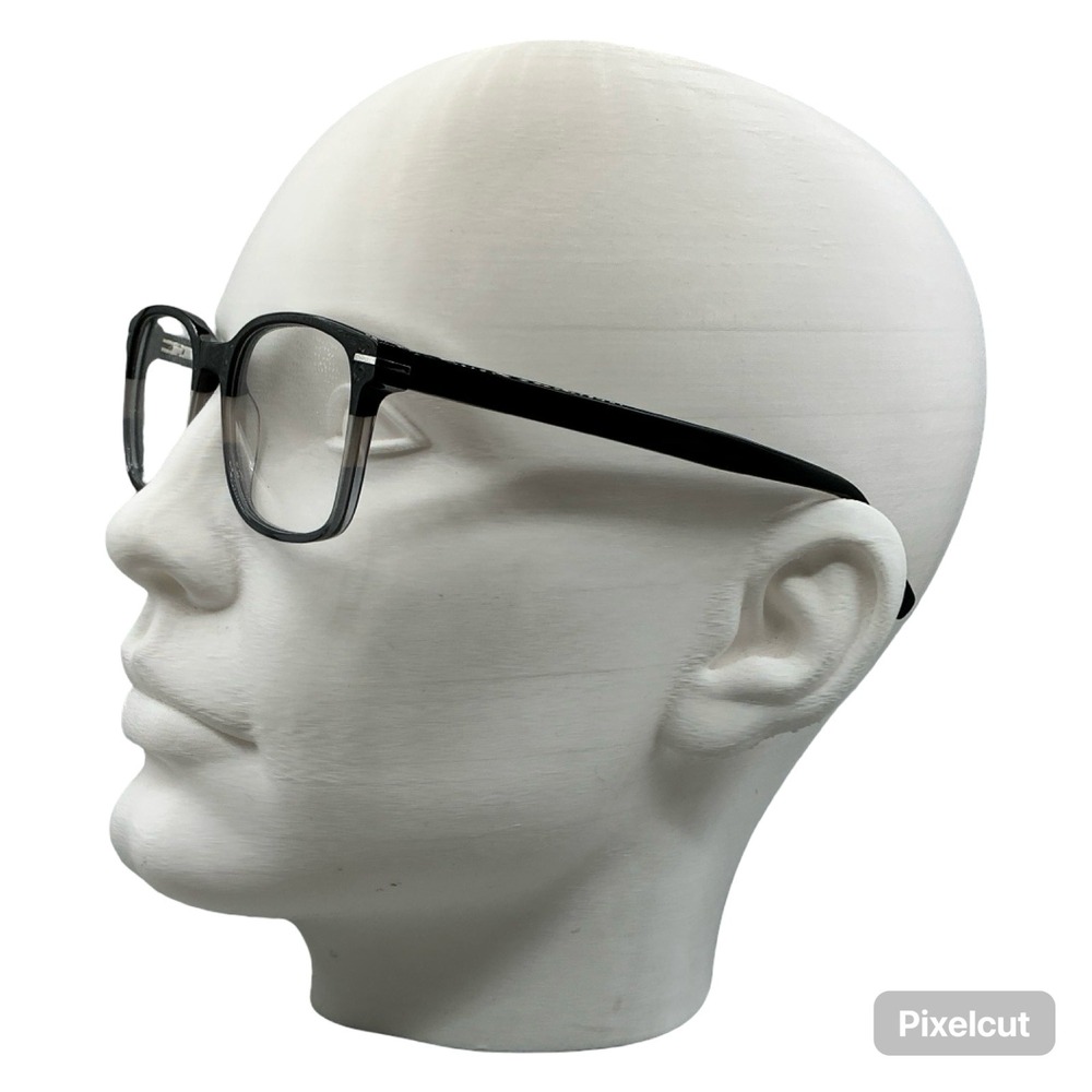 Import Men MV044 Wyatt BLK Black Rectangular Eyeglasses Frames 53-20-145 New - Picture 2 of 5